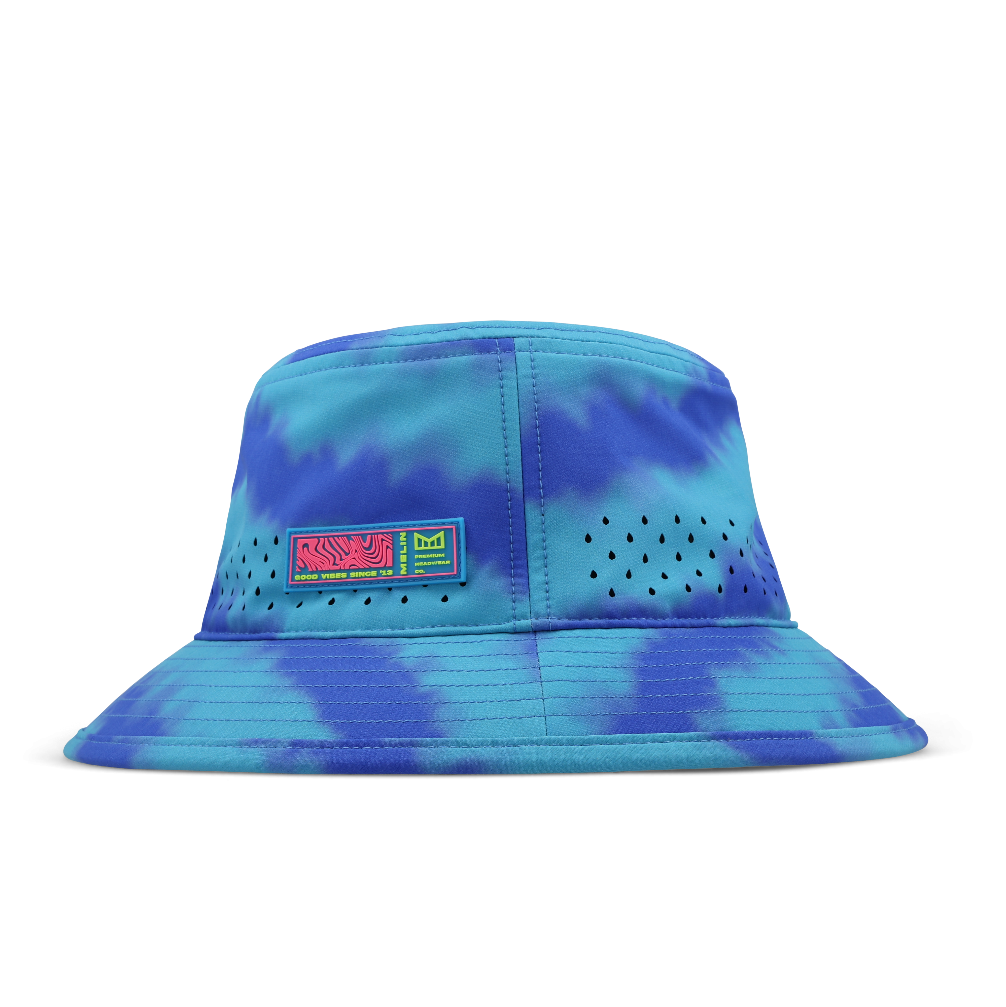 Caddy Neon Tie Dye Hydro - Electric Blue